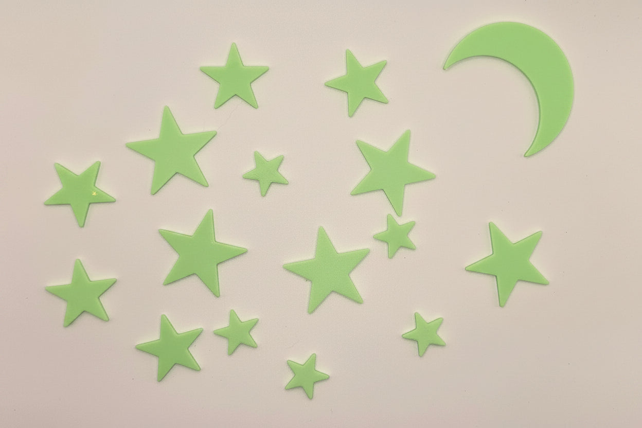 Luma Nights - Glow-in-the-Dark Planets Wall Decor | 3D Printed Solar System Set for Kids | Galaxy Room