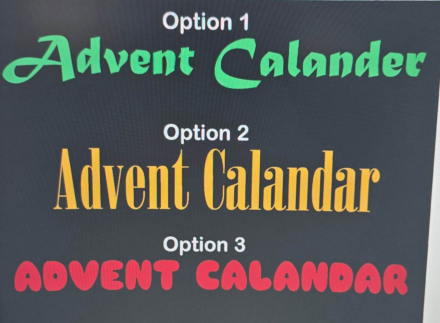 Personalised Advent Calendar