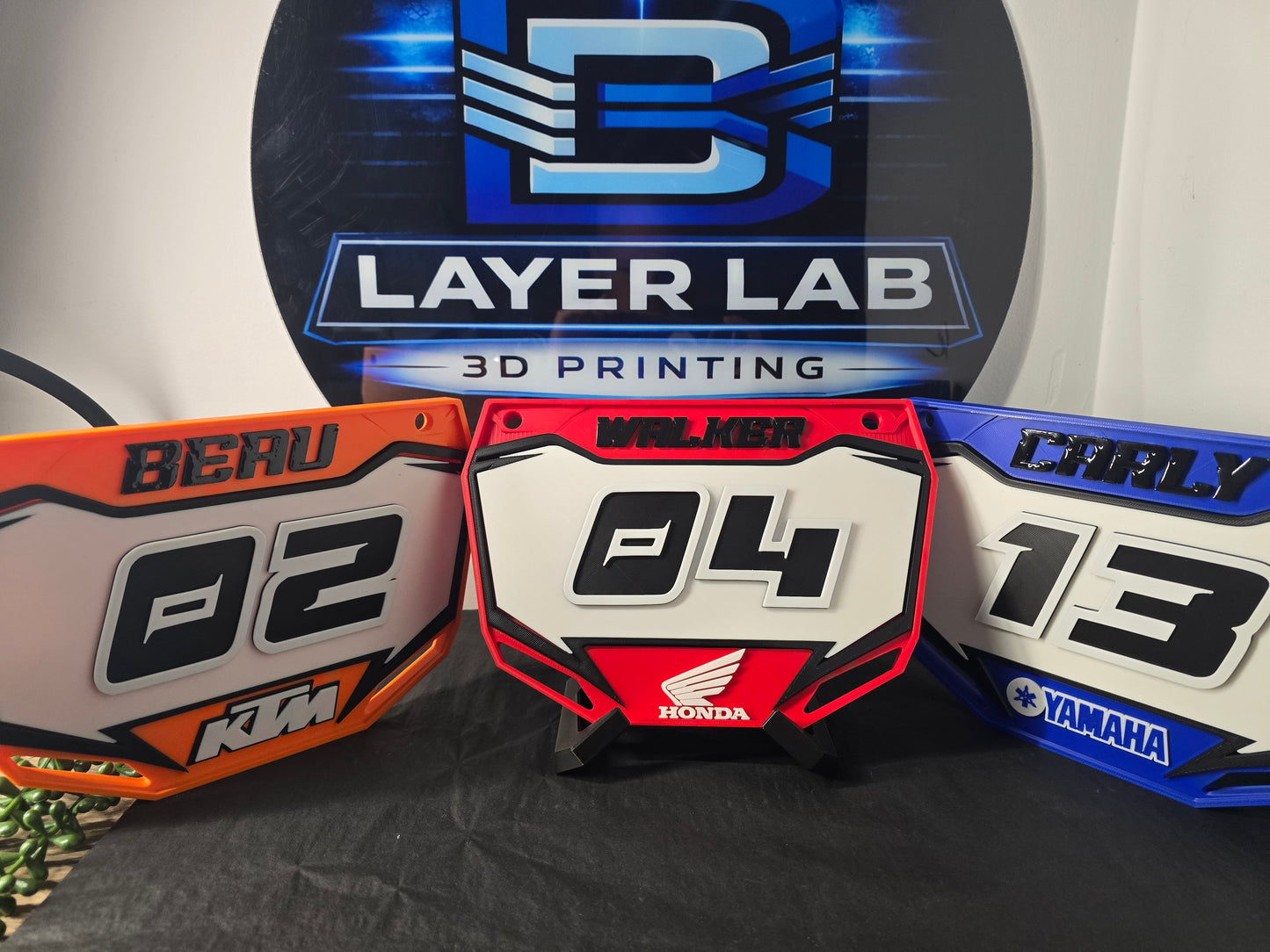 Personalized Dirt Bike Name Plate