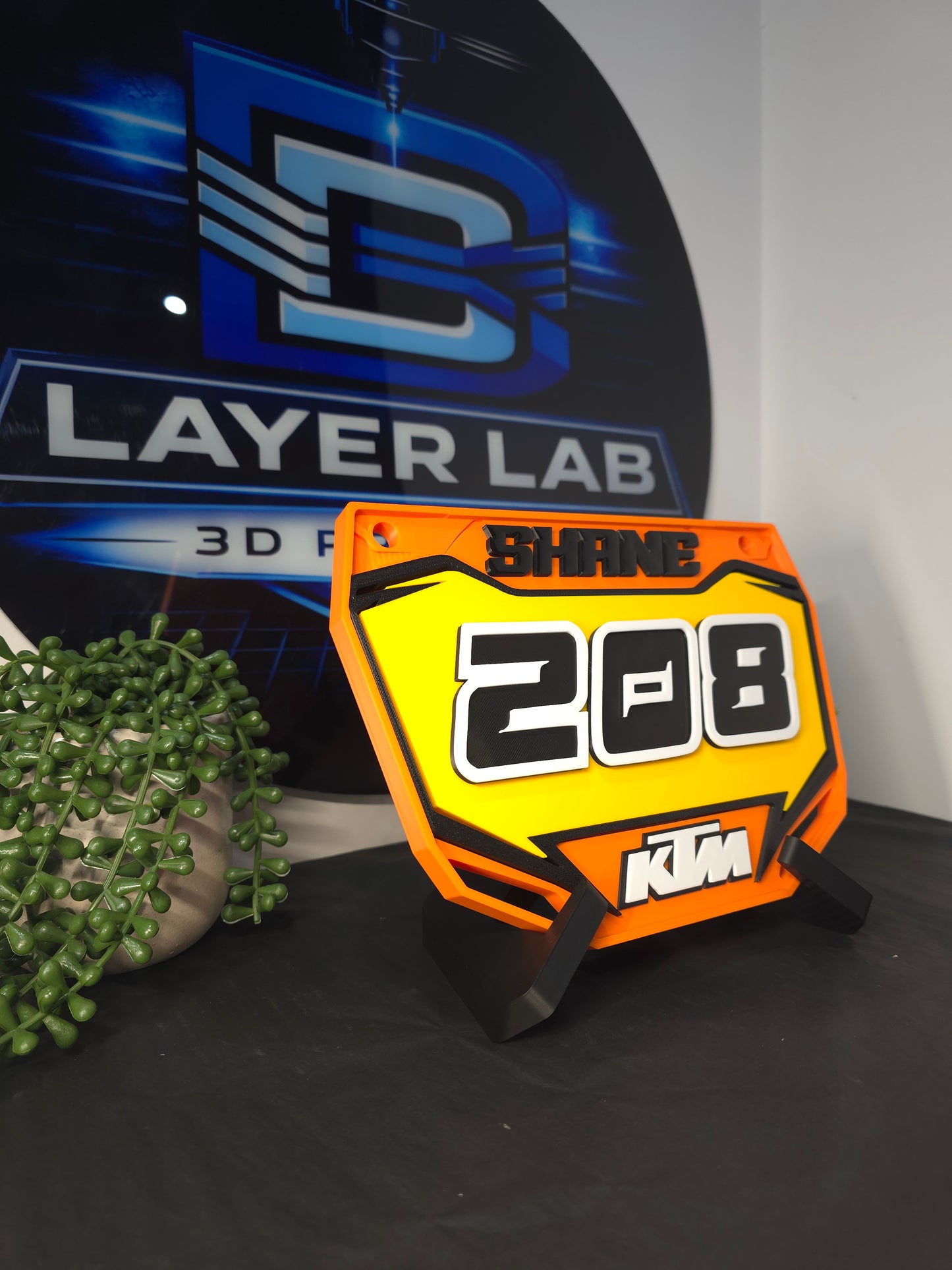 Personalized Dirt Bike Name Plate
