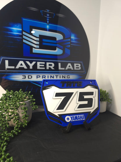 Personalized Dirt Bike Name Plate