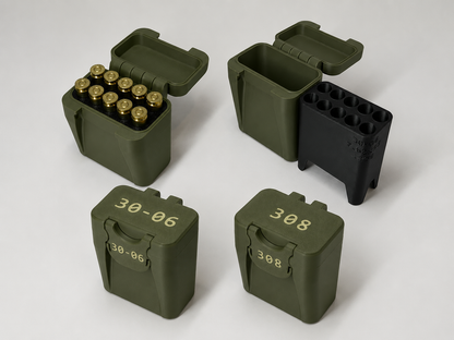 Pocket Ammo Container | Compact Hunting & Range Ammo Box