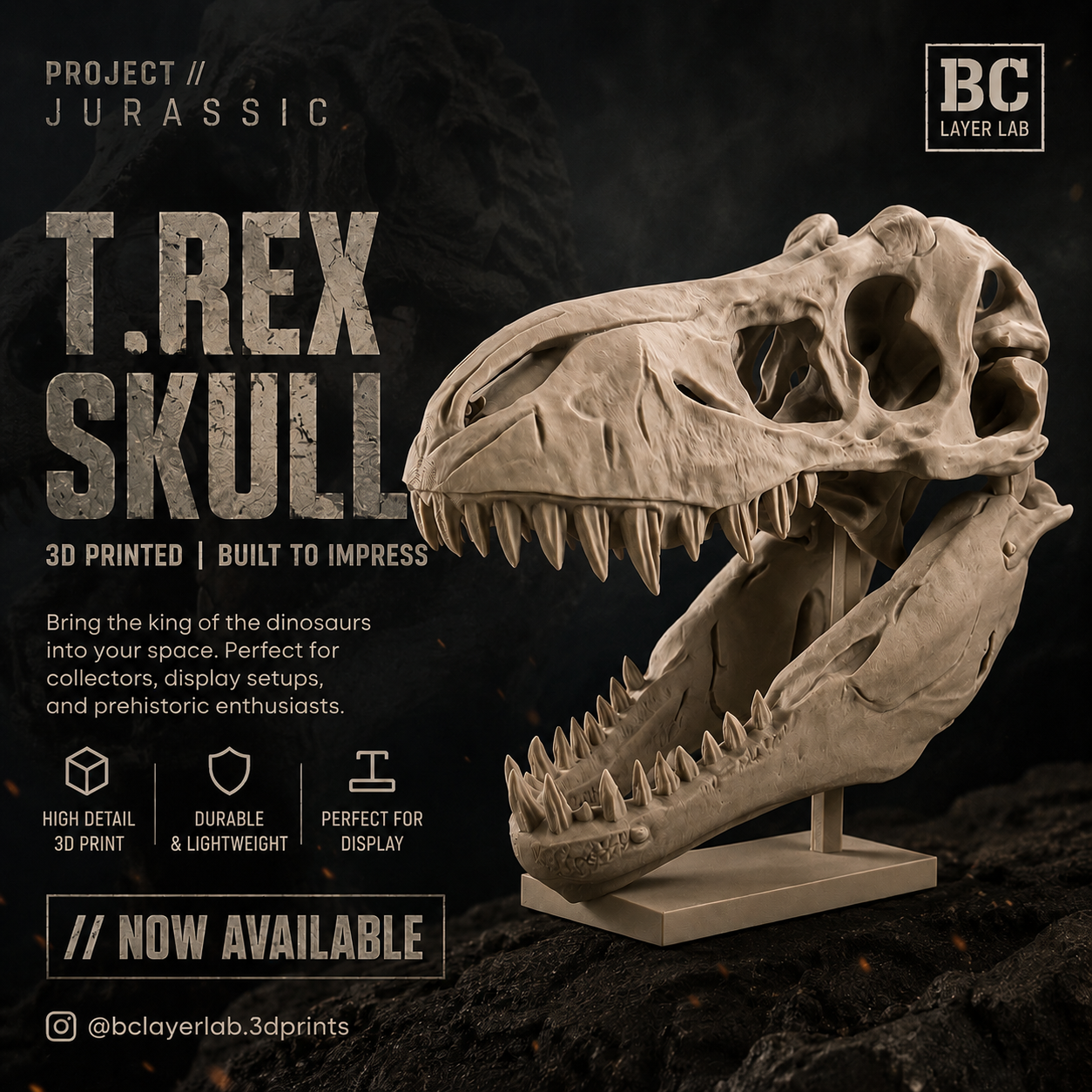 PROJECT // JURASSIC – T-REX Skull