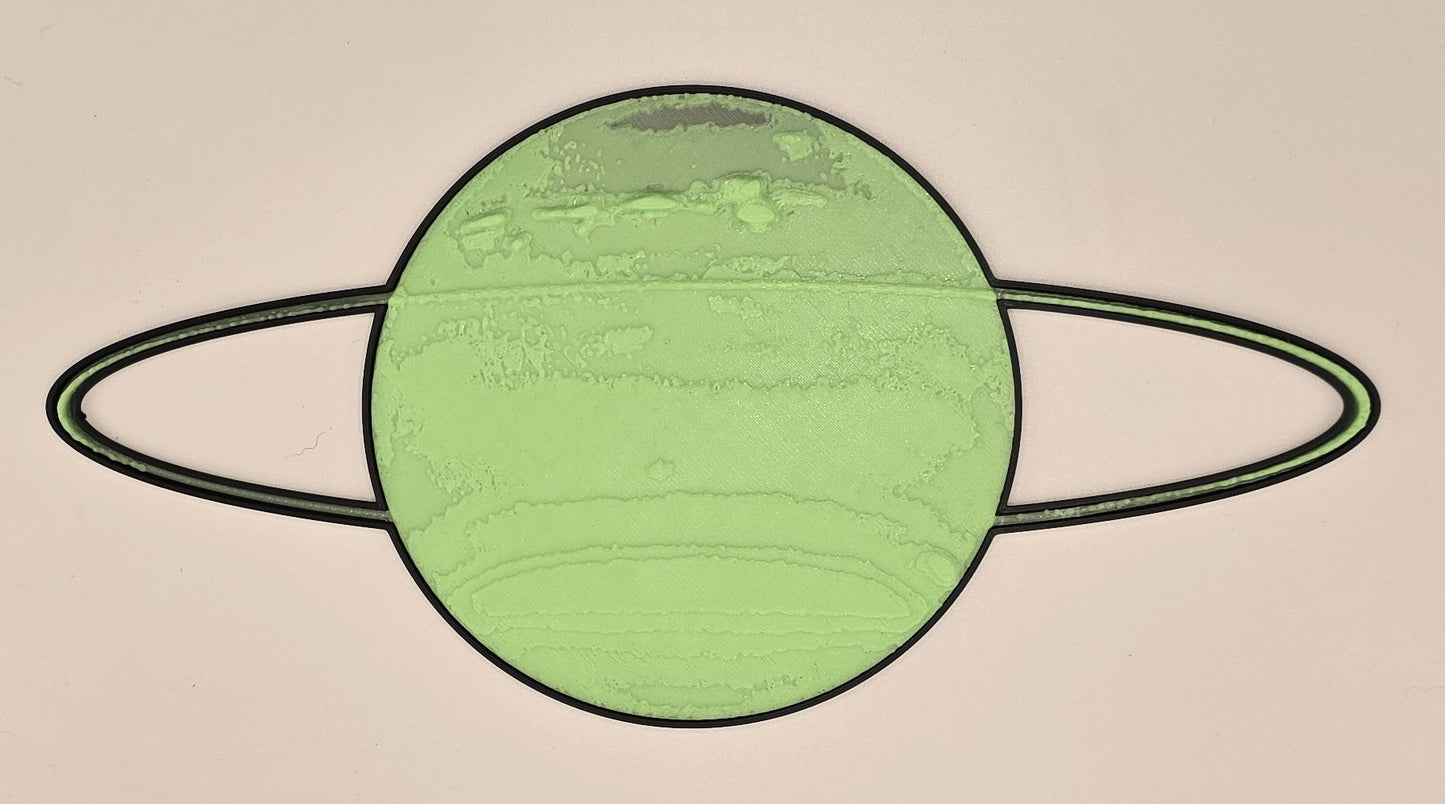 Luma Nights - Glow-in-the-Dark Planets Wall Decor | 3D Printed Solar System Set for Kids | Galaxy Room
